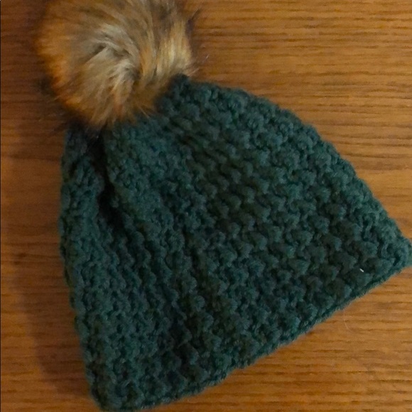 Brand New Forest Green Crochet Hat - Picture 3 of 3